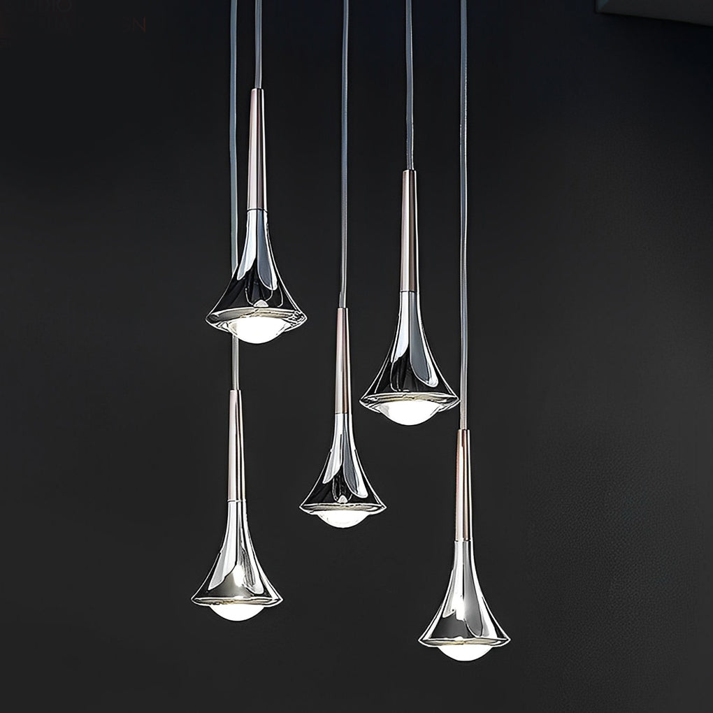 Suspension Aurelia AquaDrop avec lumière d'ambiance douce pour espaces de vie modernes | Lersk