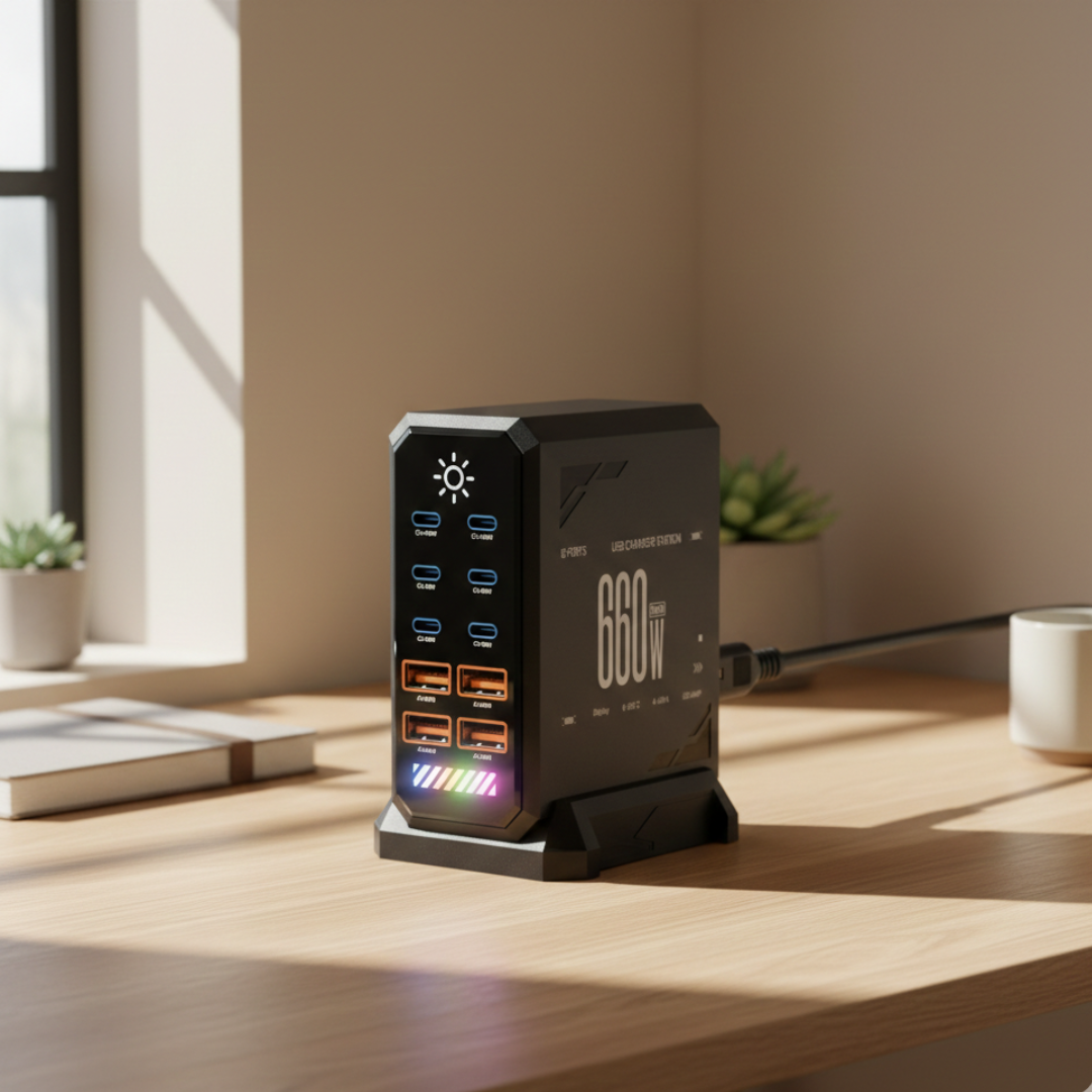 USB-C opladningsstation til flere enheder og mere | Lersk