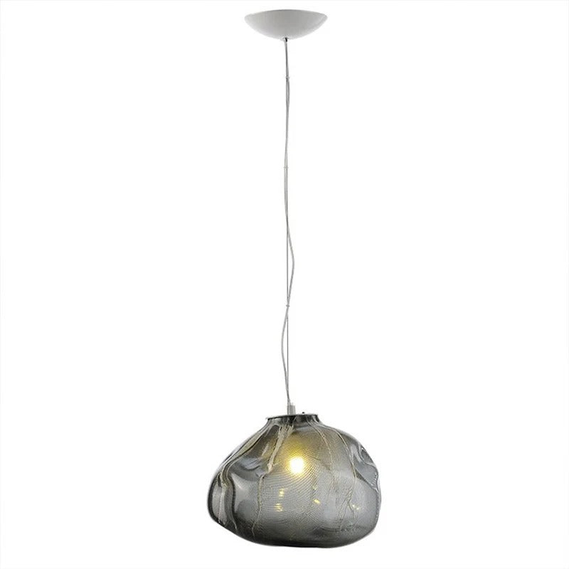 Lámpara de araña de vidrio Luminara Cascade con marco de aluminio | Lersk