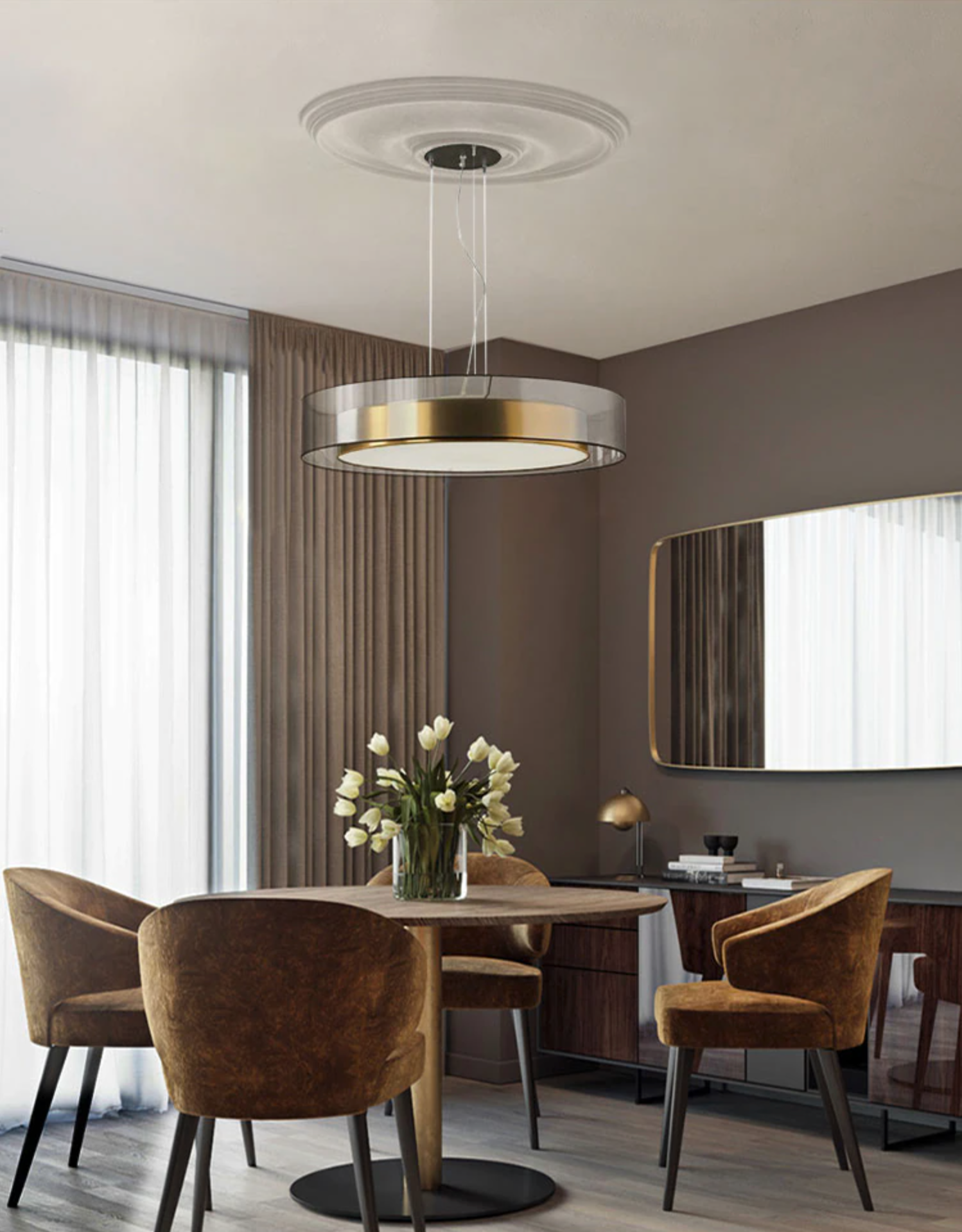 Zentra TriLight LED-Deckenleuchte zum Einbau mit drei Farben | Lersk