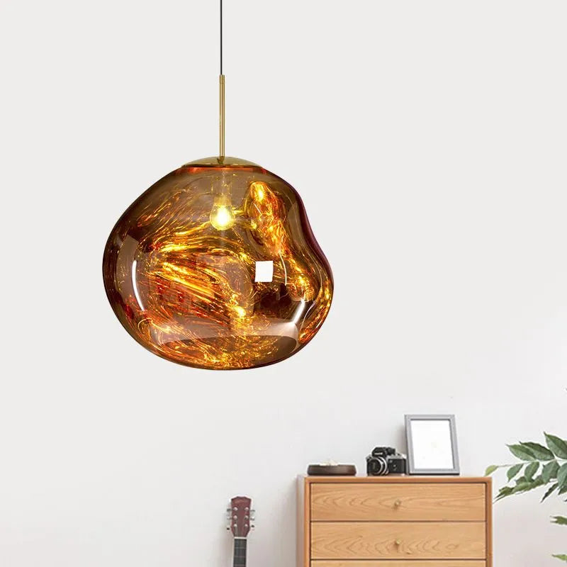 Lampade a sospensione AstraLuma Lava con finitura in vetro a quattro colori | Lersk