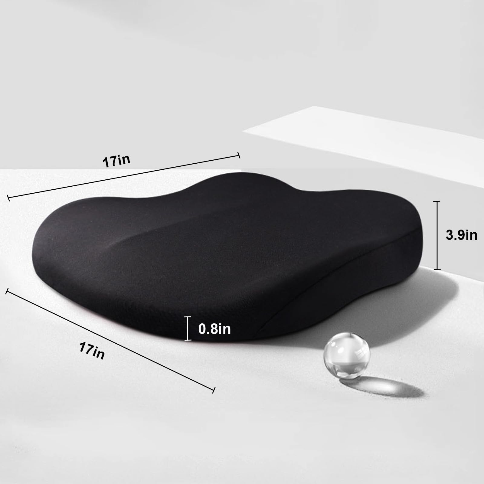 RaiseSit Car Cushion And Ergonomic Seat Booster Cushion With Memory Foam For Cars | Lersk