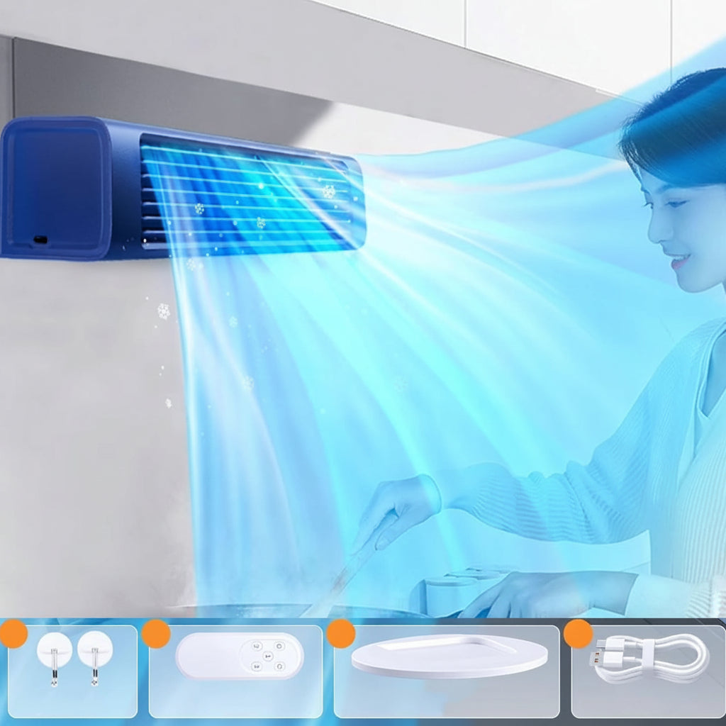 Portable Air Conditioner Fan Remote Wall Mounted Cooler | Lersk