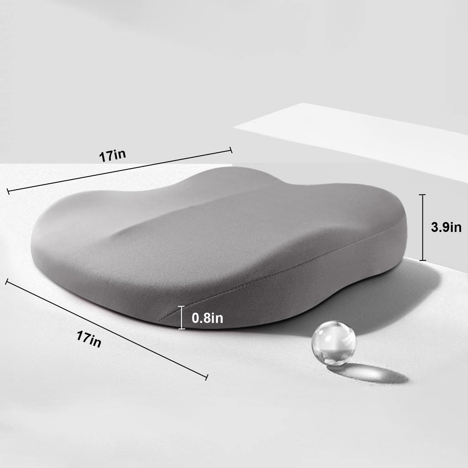 RaiseSit Car Cushion And Ergonomic Seat Booster Cushion With Memory Foam For Cars | Lersk