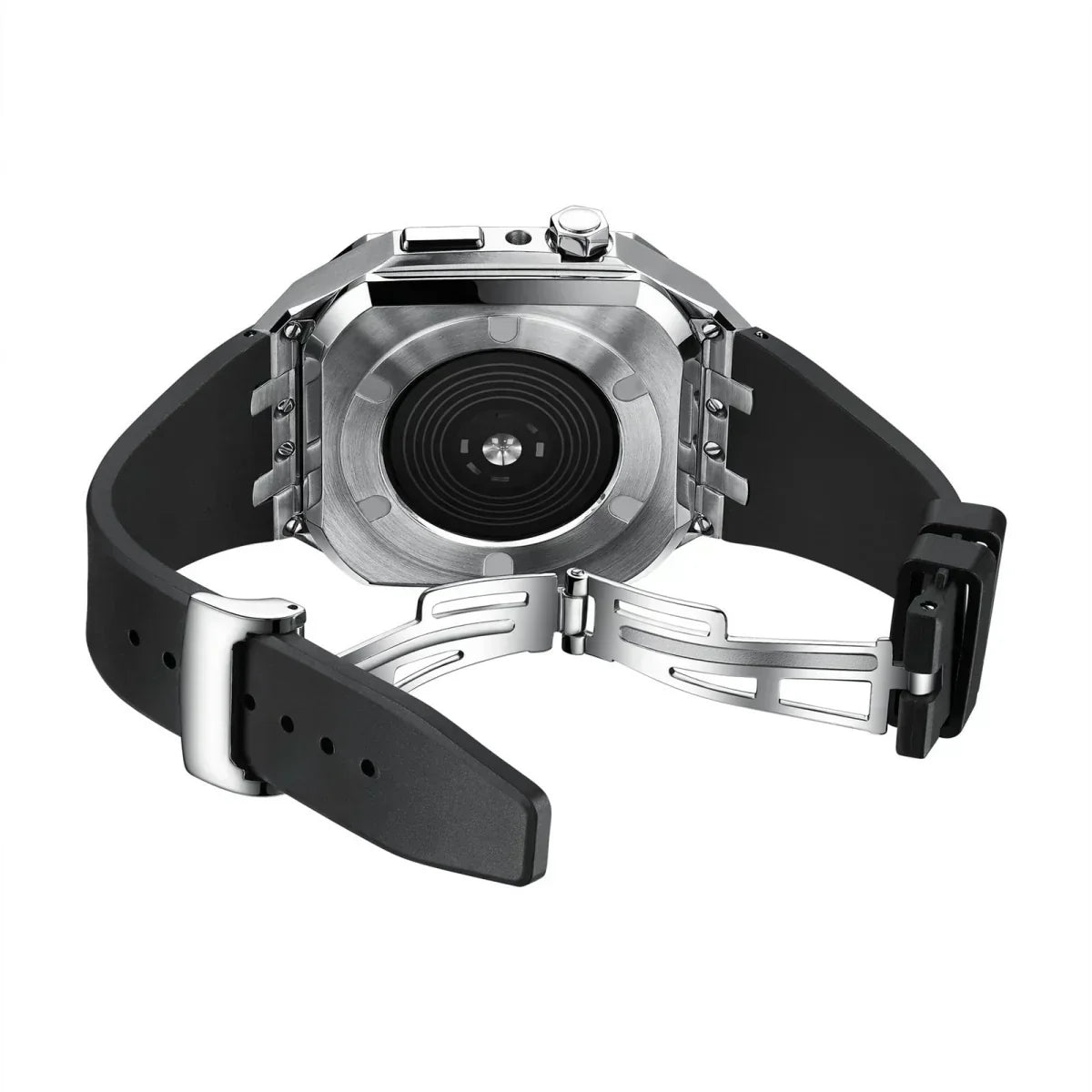 Kirello09 silikonearmbånd og 316L rustfrit stål retrofit-etui til Apple Watch | Lersk