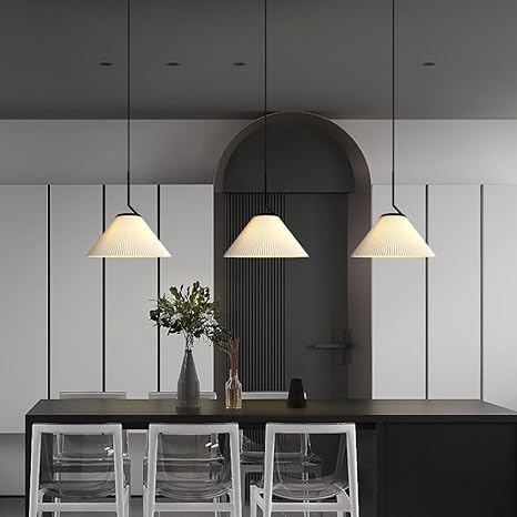 Caelara Soft Pleated Ceiling Pendant Light In Cream | Lersk