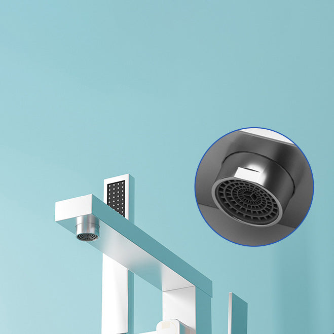 Modern Freestanding Copper Bathtub Faucet For Floor Mounted Installation Standalone Bath Faucet | Lersk
