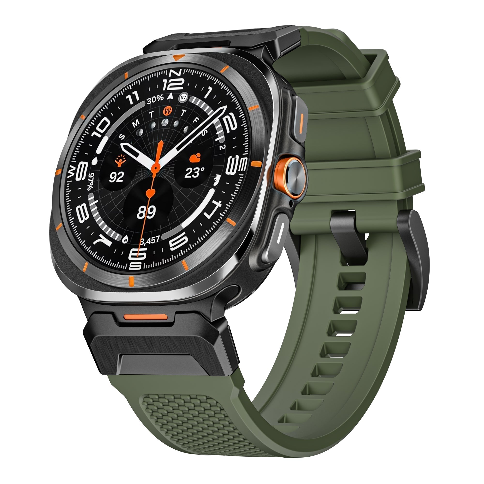 Rivara | FKM Tactical Rubber Strap For Galaxy Watch Ultra | Lersk
