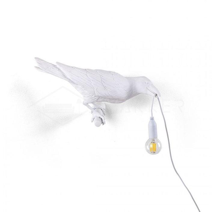 Fuglevegglampe for hjemmeinnredning, estetisk og myk atmosfære, elegant vegglampe som aksent | Lersk