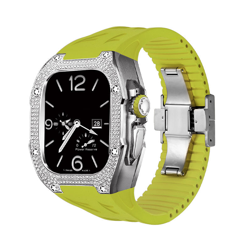 Nivaro | Kit de boîtier de remplacement en titane 5A Zircon pour Apple Watch Ultra | Lersk