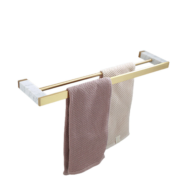 Polished Brass Bathroom Accessory Set Featuring Marble Hardware For Coordinated Bath Decor | Lersk