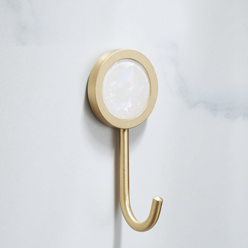 Polished Brass Bathroom Accessory Set Featuring Marble Hardware For Coordinated Bath Decor | Lersk