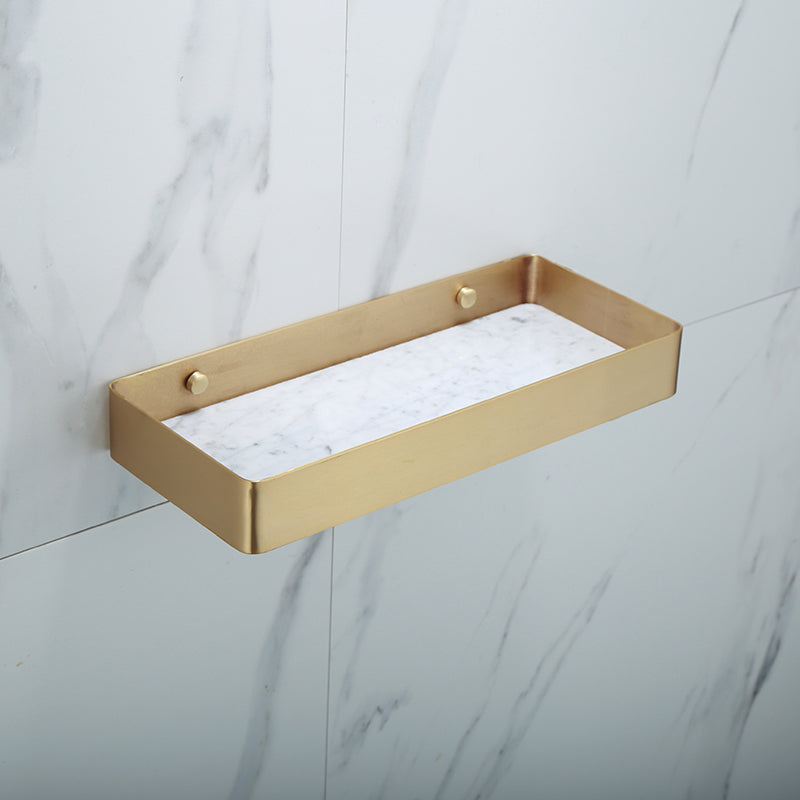 Polished Brass Bathroom Accessory Set Featuring Marble Hardware For Coordinated Bath Decor | Lersk