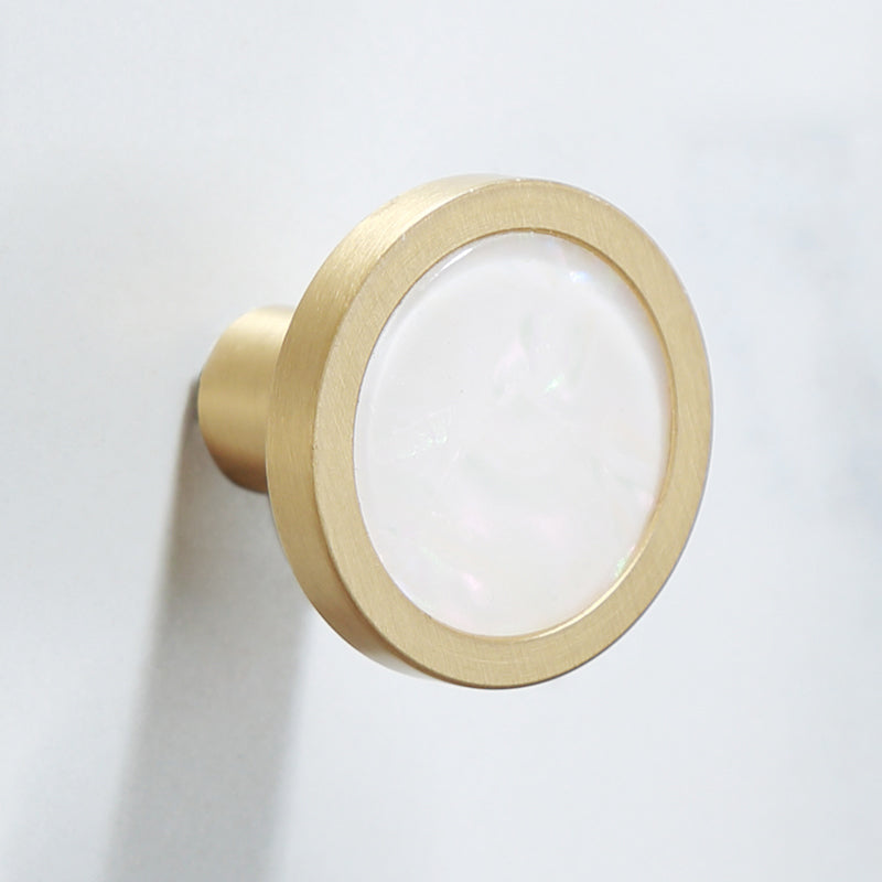 Polished Brass Bathroom Accessory Set Featuring Marble Hardware For Coordinated Bath Decor | Lersk