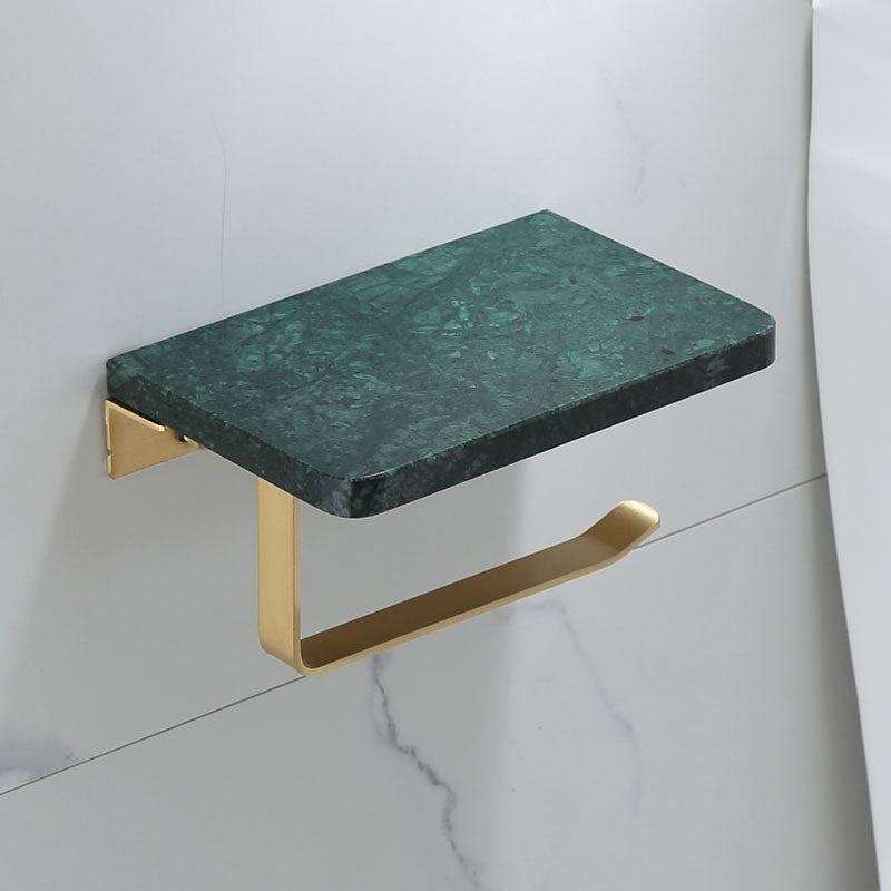 Polished Brass Bathroom Accessory Set Featuring Marble Hardware For Coordinated Bath Decor | Lersk