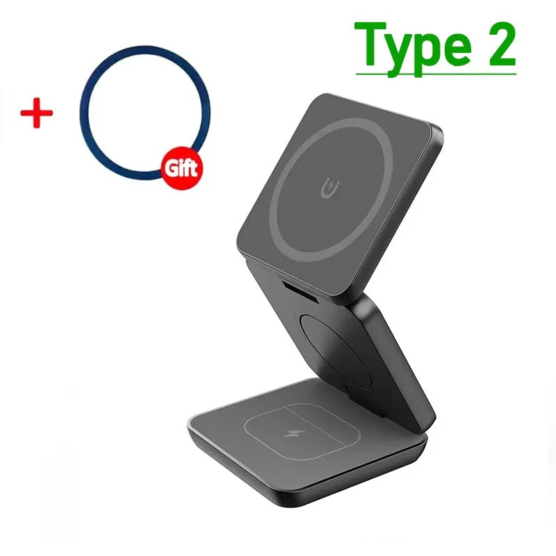 NovaCharge 3 v 1 magnetická nabíječka pro iPhone, AirPods, hodinky | Lersk