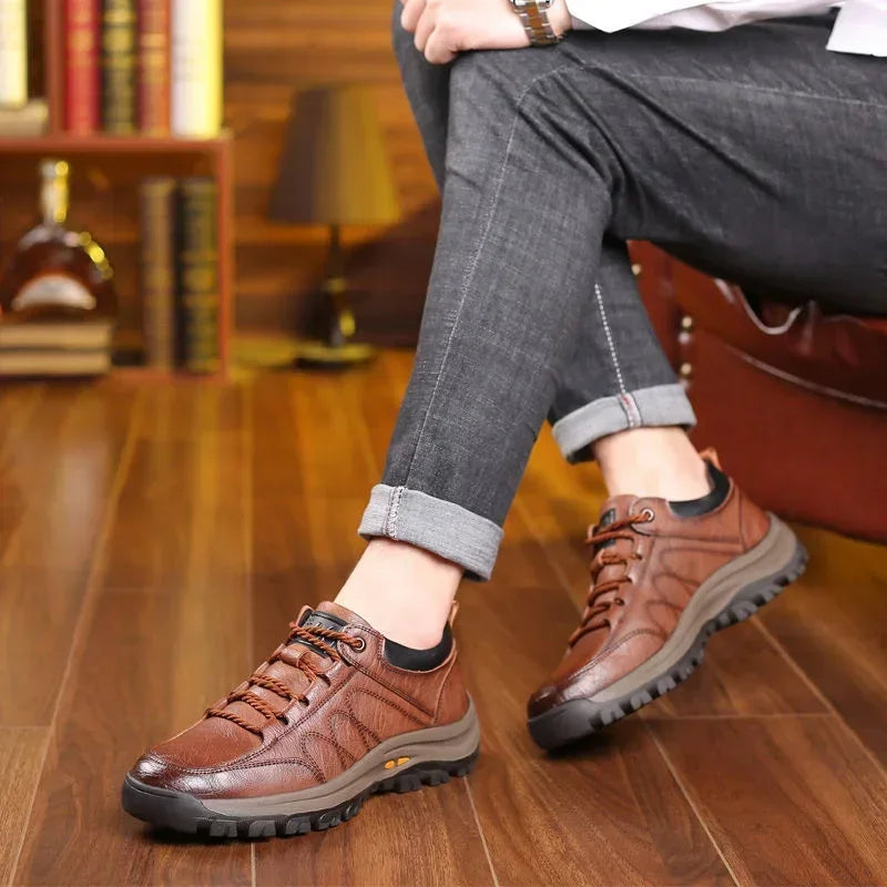 BrioStride Men Casual Handstitch Arch Support Shoes Breathable Non Slip Comfort | Lersk