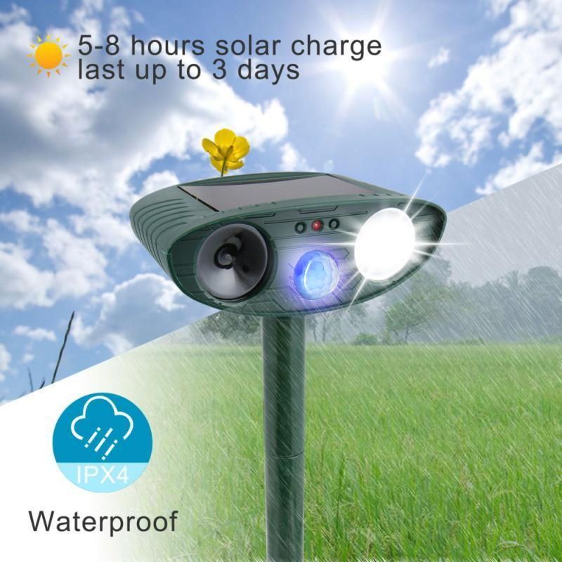 LumaGuard | Solar-Außen-Ultraschall-Katzenvertreiber | Lersk