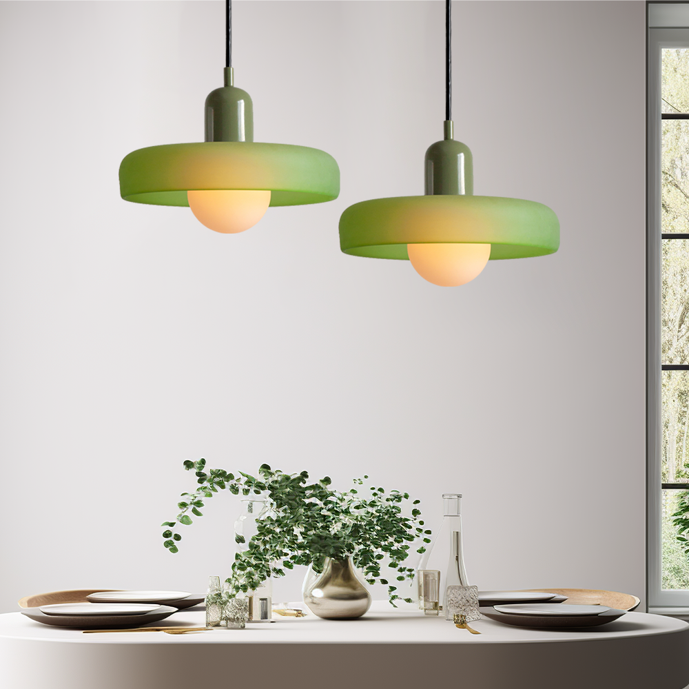 Liora Bauhaus Colored Glass Pendant Light With Adjustable Height | Lersk