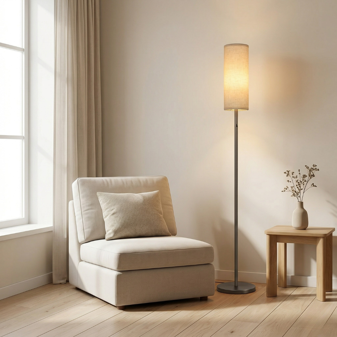Lampa podłogowa RGB z kontrolą przez aplikację do oświetlenia i atmosfery w domu | Lersk