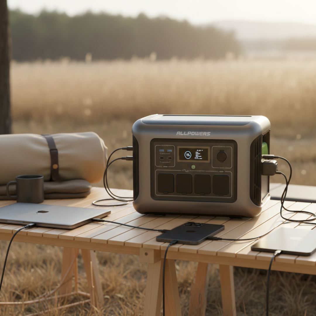 PowerMax Stazione di Energia Portatile Capacità 1056Wh per Backup Fuori Rete | Lersk