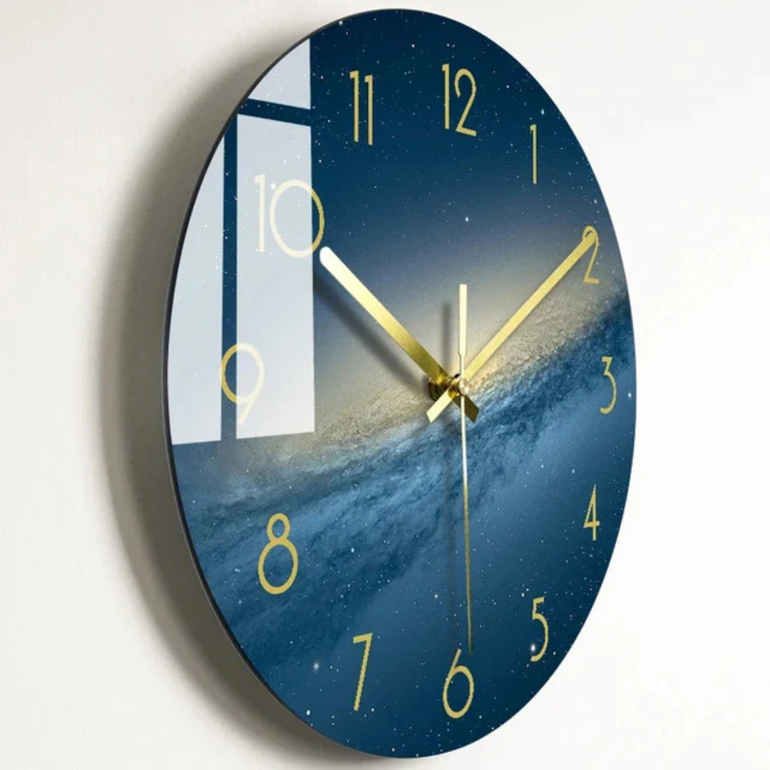 Luxorix Große Wanduhr aus Glas mit elegantem Design für moderne Wohnräume | Lersk