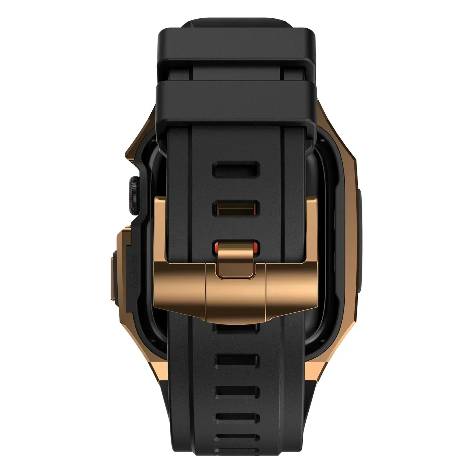 AeroCuff Fluoro Rubber Apple Watch-rem med rustfrit stålhus | Lersk