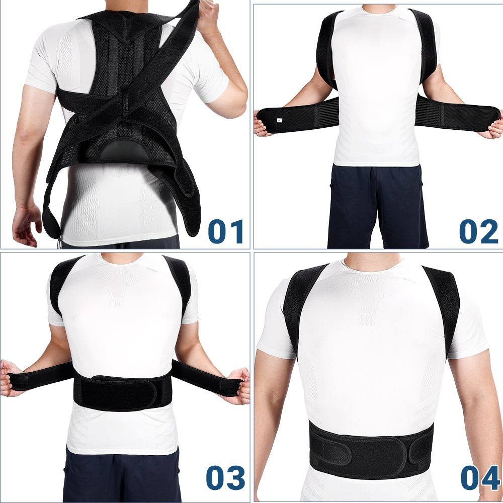 AlignEase Unisex Lumbar Posture Brace For Back Pain Relief | Lersk