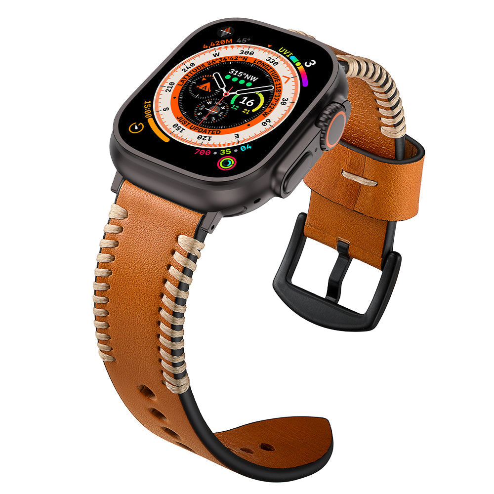 Correa de cuero cosida a mano para Apple Watch | Lersk