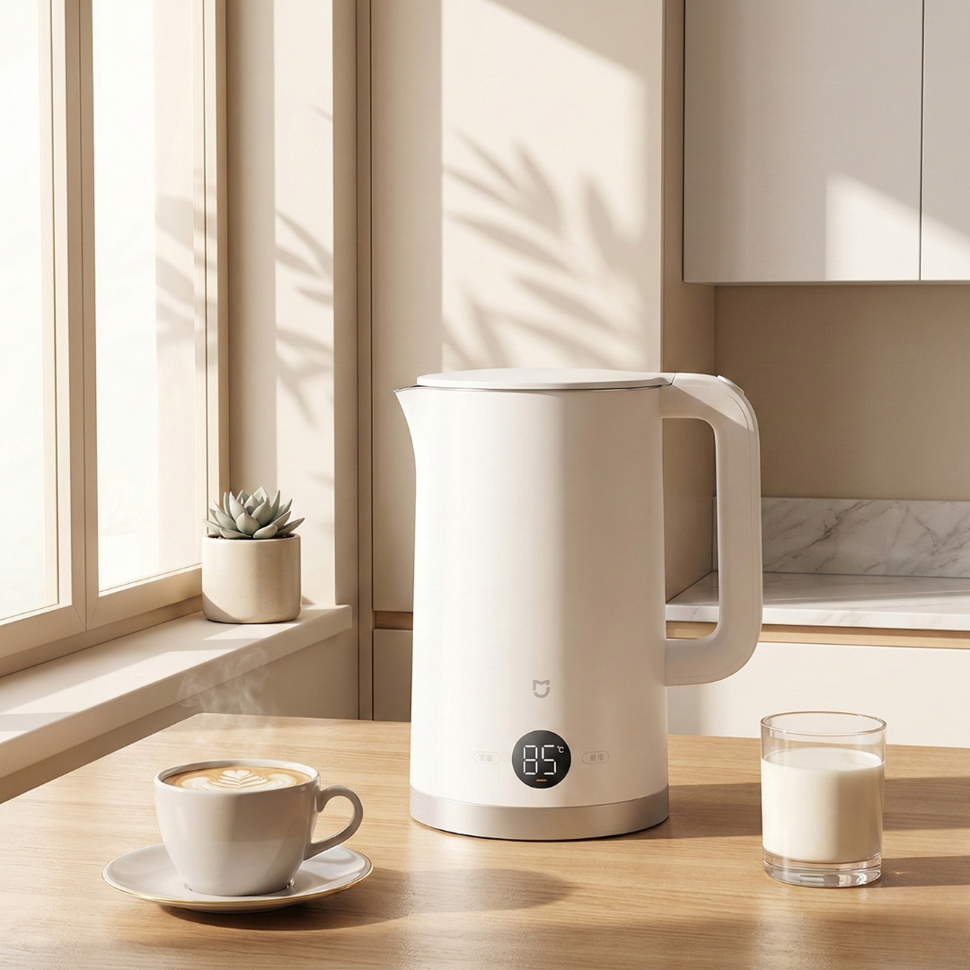 Bollitore Elettrico in Acciaio Inossidabile Capacità 1,7L per Cucina Domestica | Lersk