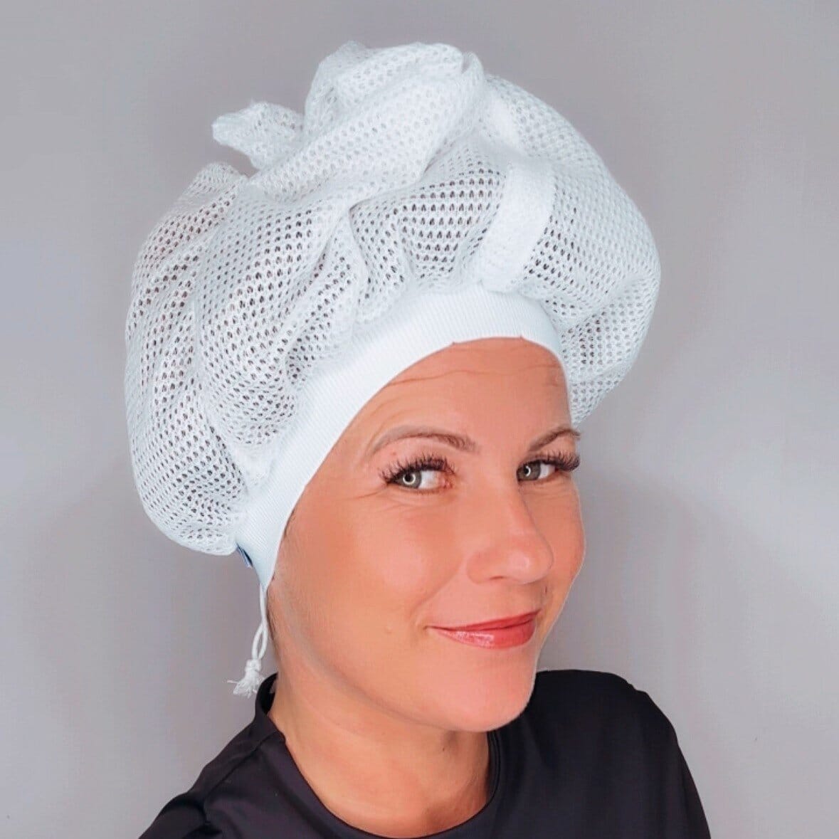 Gorro de Red para Secar Cabello Rizado para Uso en Casa y Rutina Diaria de Cuidado Capilar Después del Lavado | Lersk
