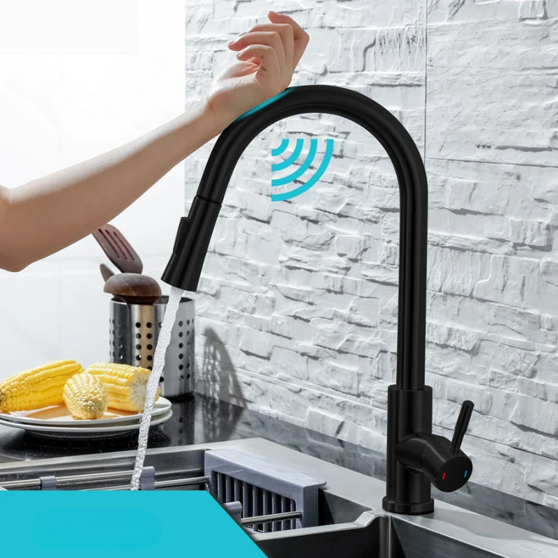 FluxMix Intelligenter Sensor-Küchenhahn mit berührungsloser Armatur | Lersk