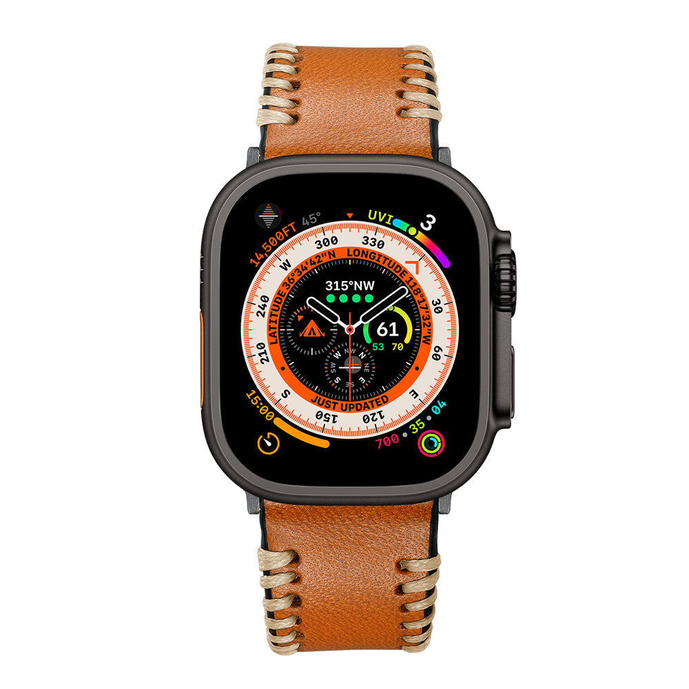 Correa de cuero cosida a mano para Apple Watch | Lersk