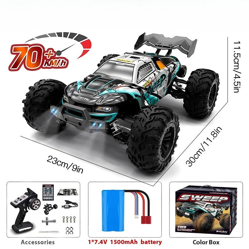 StormRift 1:16 4WD High-Speed Off-Road RC Truck LED Remote | Lersk