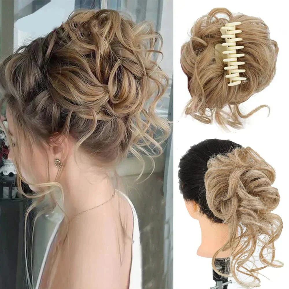 Pinza para cabello CurlyBun para moño rizado instantáneo, para peinados rápidos, recogidos diarios y looks elegantes | Lersk