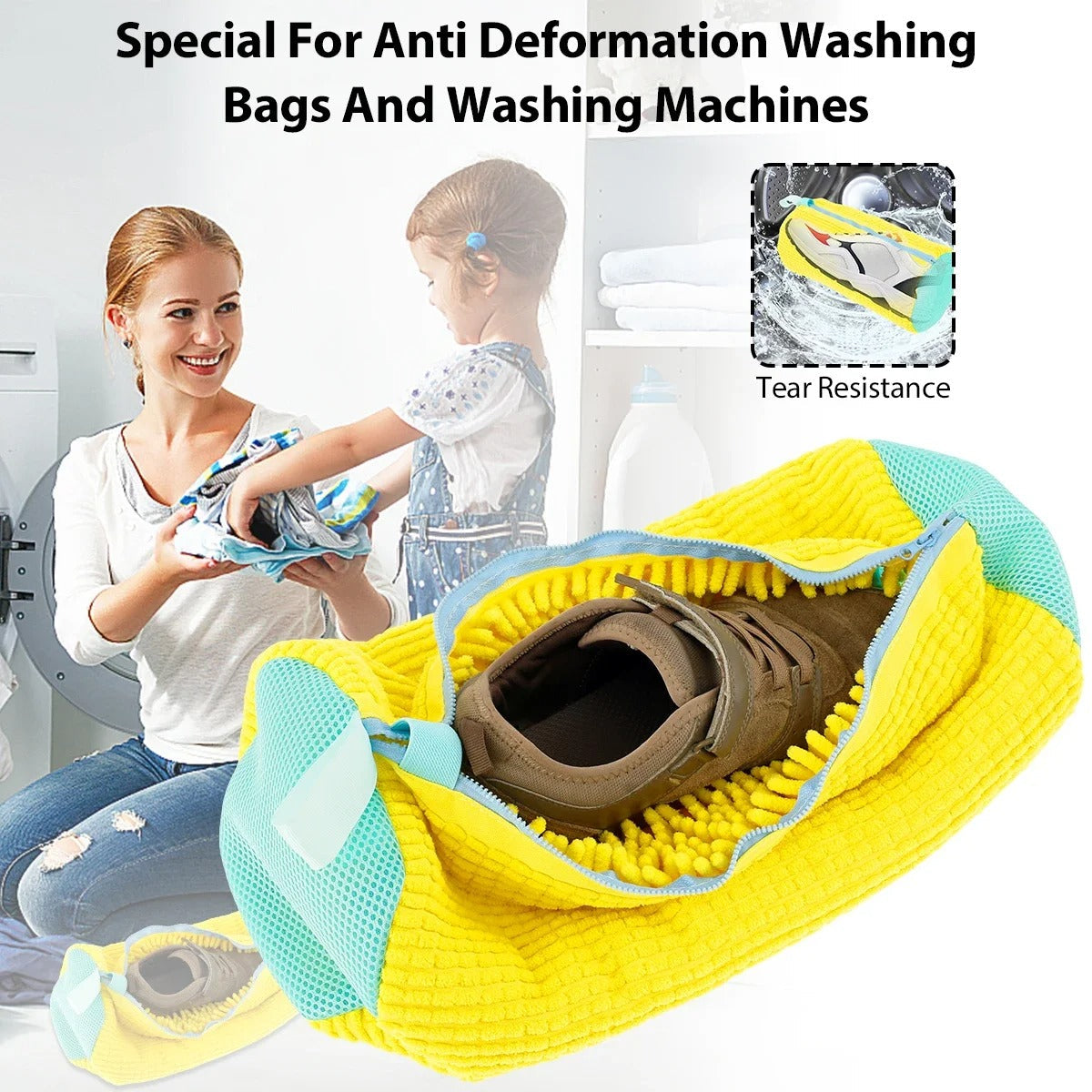 Washing Shoes Bag Protector 2Pcs For Home Use Safe Clean | Lersk