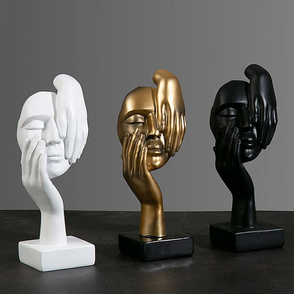 LumaMask Abstrakte Wanddekoration Moderne Masken-Skulptur Kunst