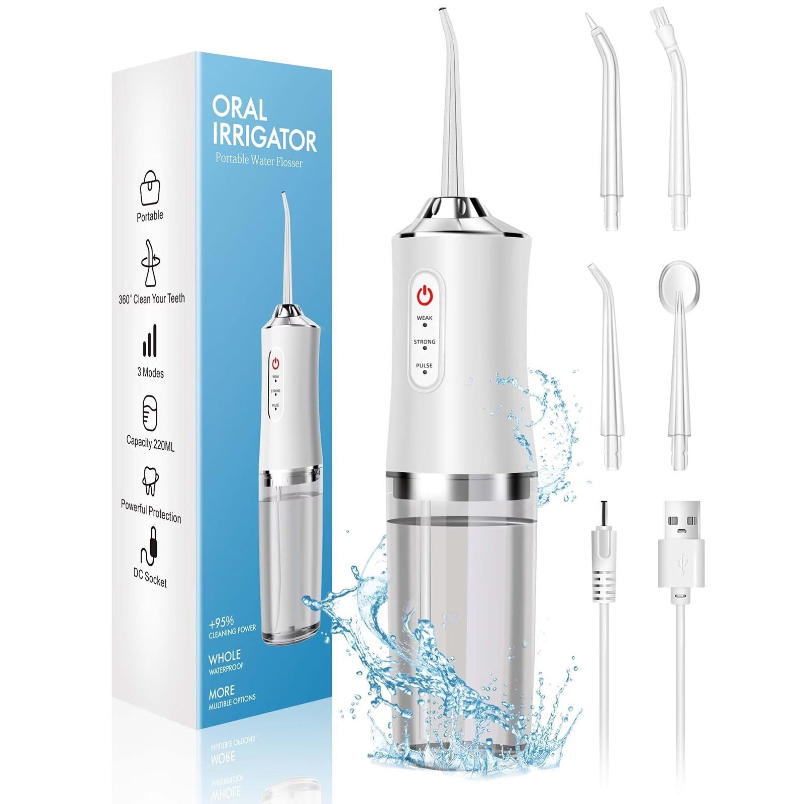 Cordless Water Flosser Portable Deep Cleaning For Home Use | Lersk
