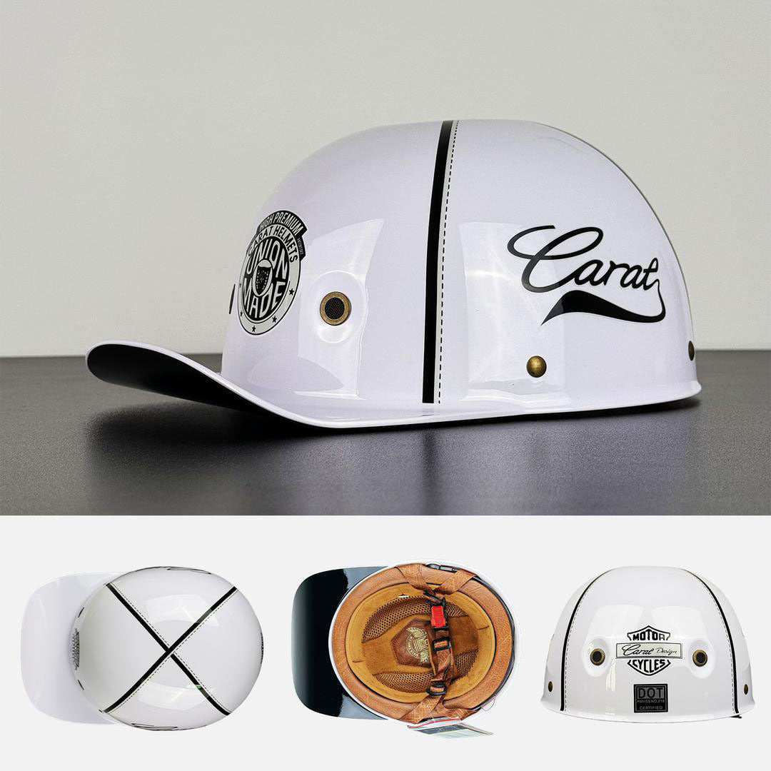 Casco Moto Baseball Cap Certificato DOT ECE per Guida Sicura per Piloti | Lersk