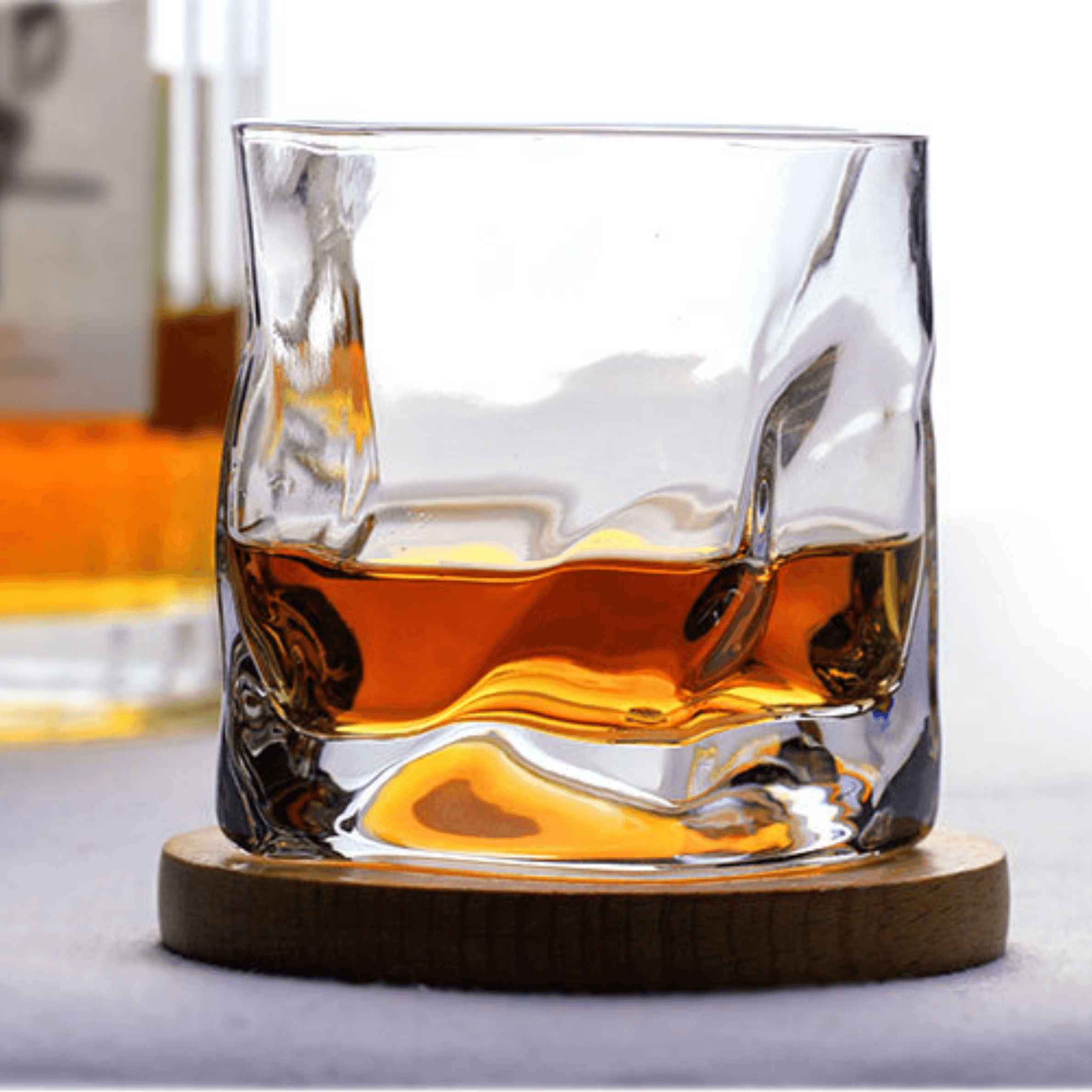 Kairo Glassworks Edo Kiriko Krøllet Whiskyglas Håndværker | Lersk