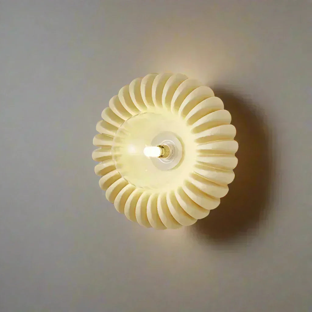 LumeNova Resin Wall Light for Modern Artistic Ambience | Lersk