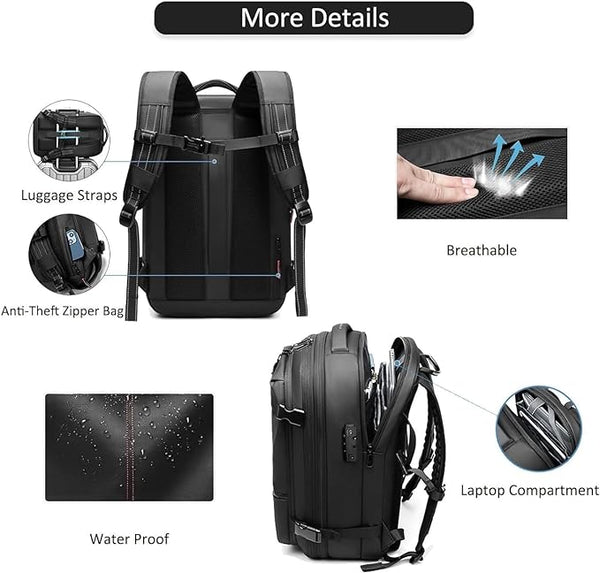 AstraVoyage Pro 60L erweiterbarer Reiserucksack mit Nass- und Trockenfach | Lersk