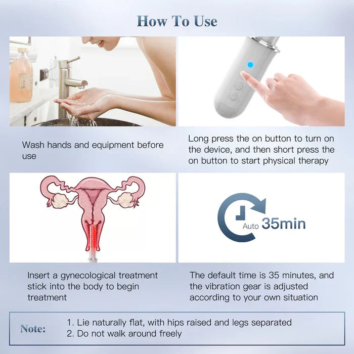 Light Intimate Wellness Wand for Women with Vibration & Smart Timer | Lersk