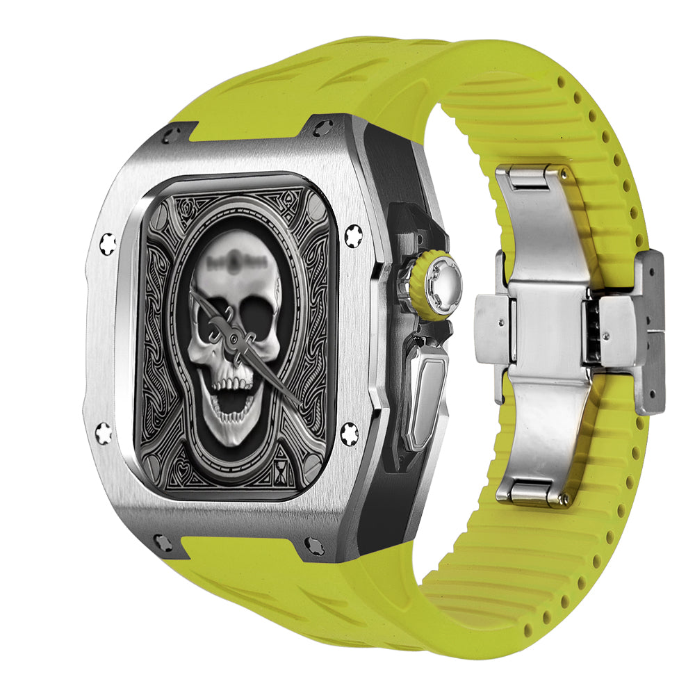 AstraGuard Titanyum Kasa ve Apple Watch Ultra için Flor Kauçuk Kordon | Lersk