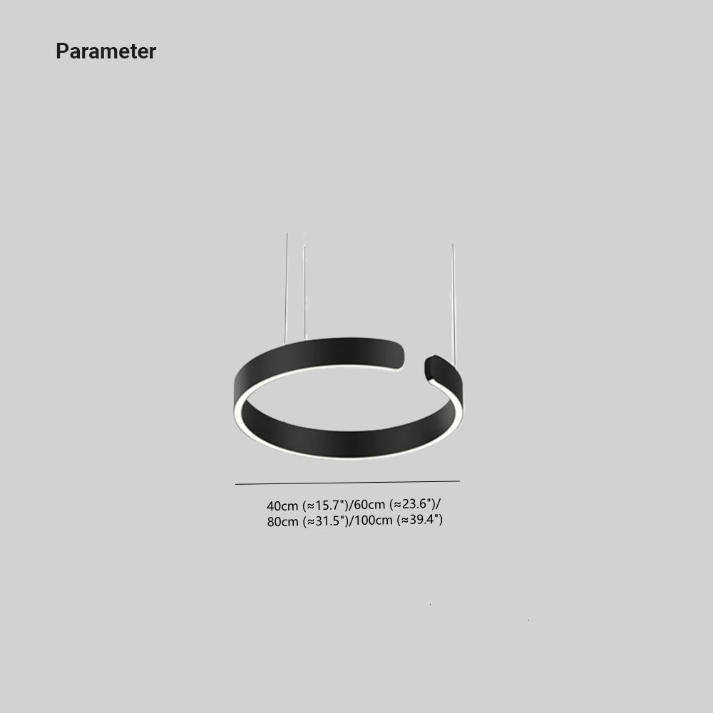 LyraHalo Round LED Pendant Light With Metal Construction For Living And Dining | Lersk