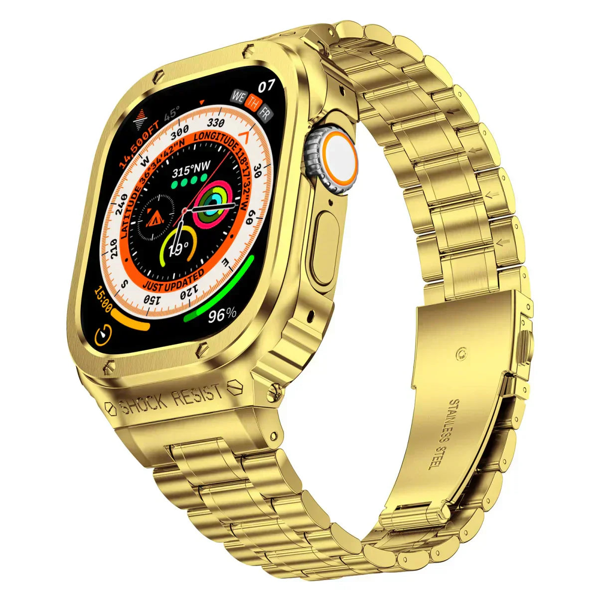 Alera nerezový pásek a ochranný kryt pro Apple Watch | Lersk