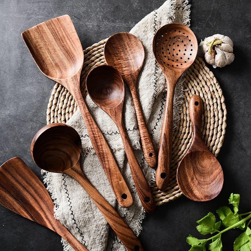 Zestaw przyborów kuchennych Hearthwood Teak | Lersk
