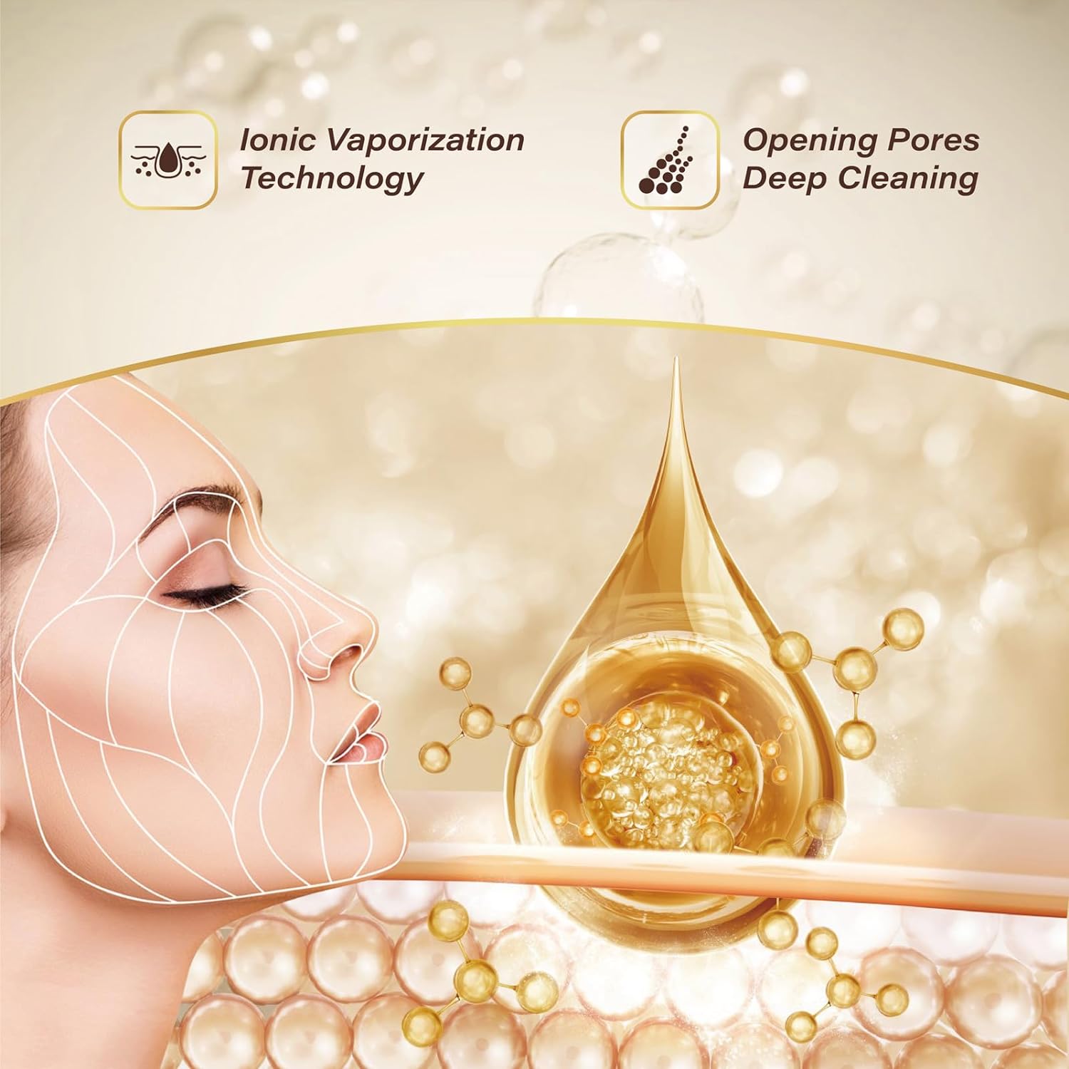 AureaGlow 6-In-1 Ionic Facial Steamer For Deep Cleansing | Lersk