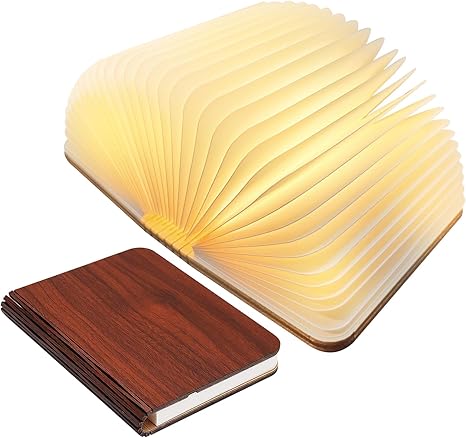 Lampe LED LyraLeaf Open Book pour table de chevet, lumière de lecture rechargeable et confortable | Lersk