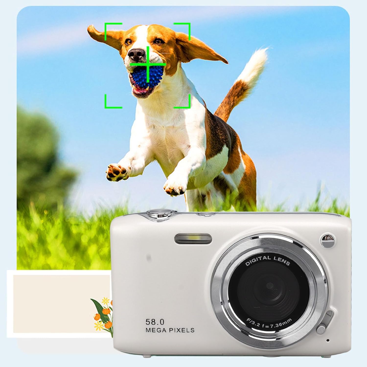 Lumora 4K kompaktní digitální fotoaparát s 58MP fotografiemi a 16× zoomem pro každodenní fotografování | Lersk